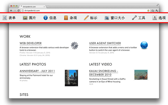 Web Developer汉化版