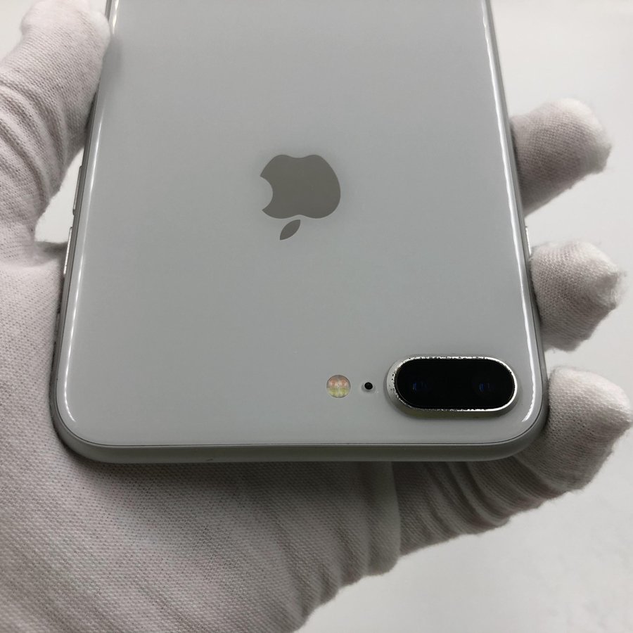 苹果iphone8plus4g全网通银色256g国行8成新真机实拍