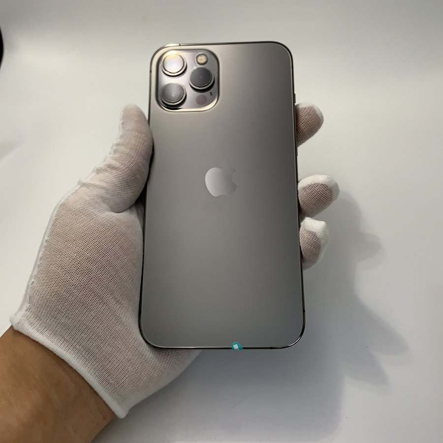 苹果iphone12promax5g全网通石墨色256g国行95新