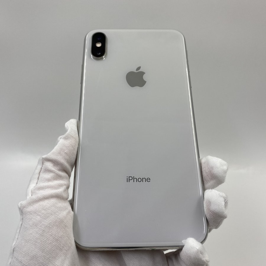 苹果iphonexsmax4g全网通银色256g国行9成新真机实拍