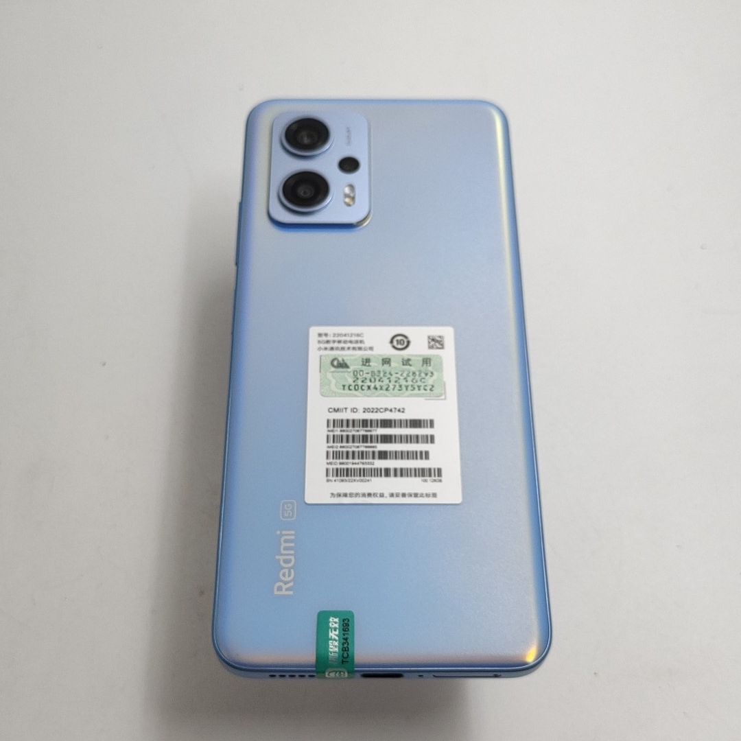 小米【Redmi Note11T Pro】5G全网通 时光蓝 6G/128G 国行 9成新 