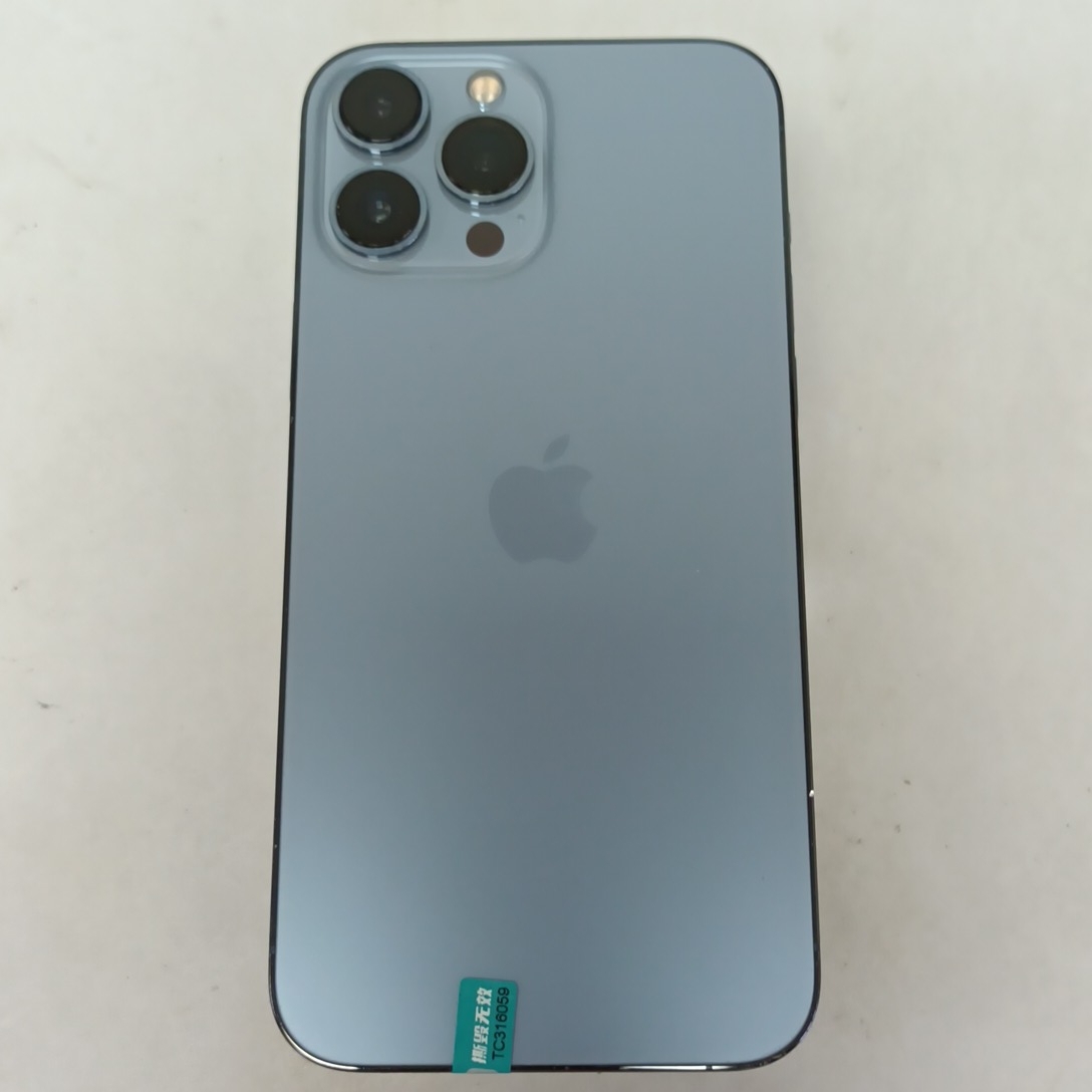 苹果【iPhone 13 Pro Max】5G全网通 远峰蓝色 256G 国行 9成新 