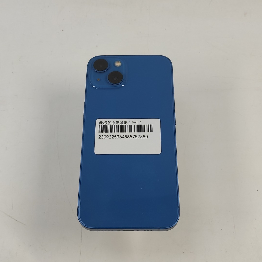 苹果【iPhone 13】5G全网通 蓝色 128G 国行 8成新 