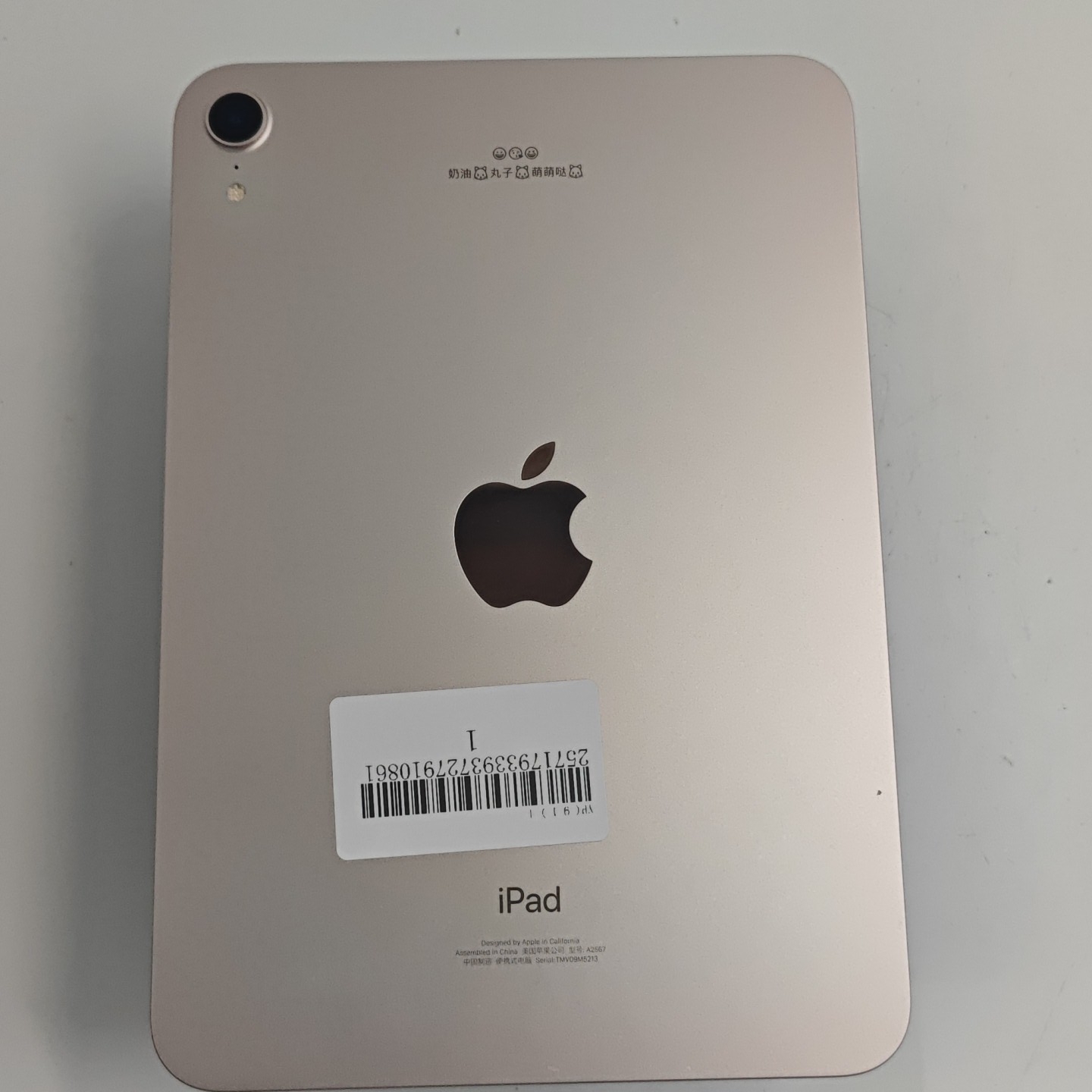 苹果【iPad mini 6】WIFI版 粉色 256G 国行 9成新 