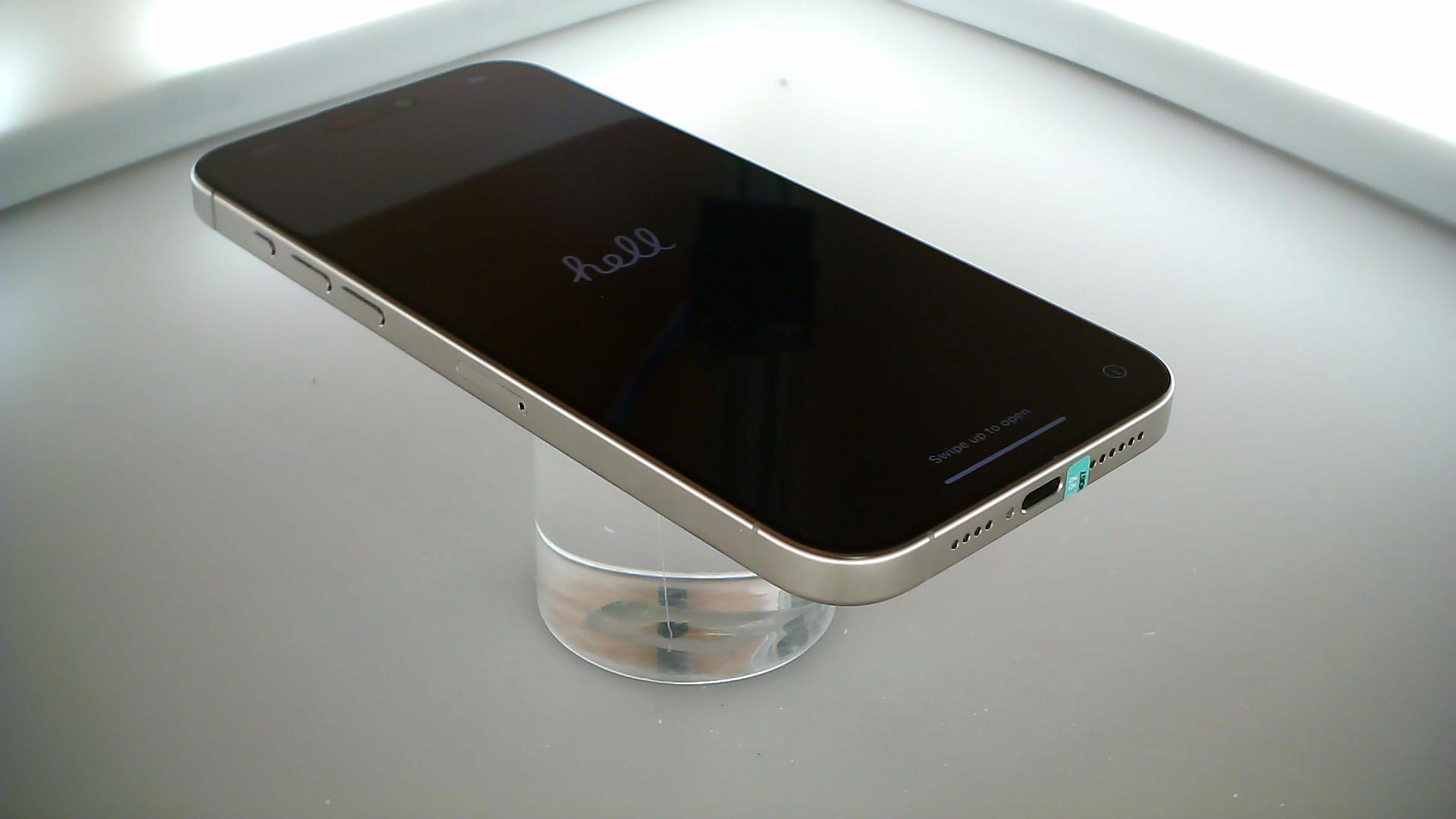 苹果【iPhone 15 Pro Max】5G全网通 原色钛金属 256G 国行 99新 