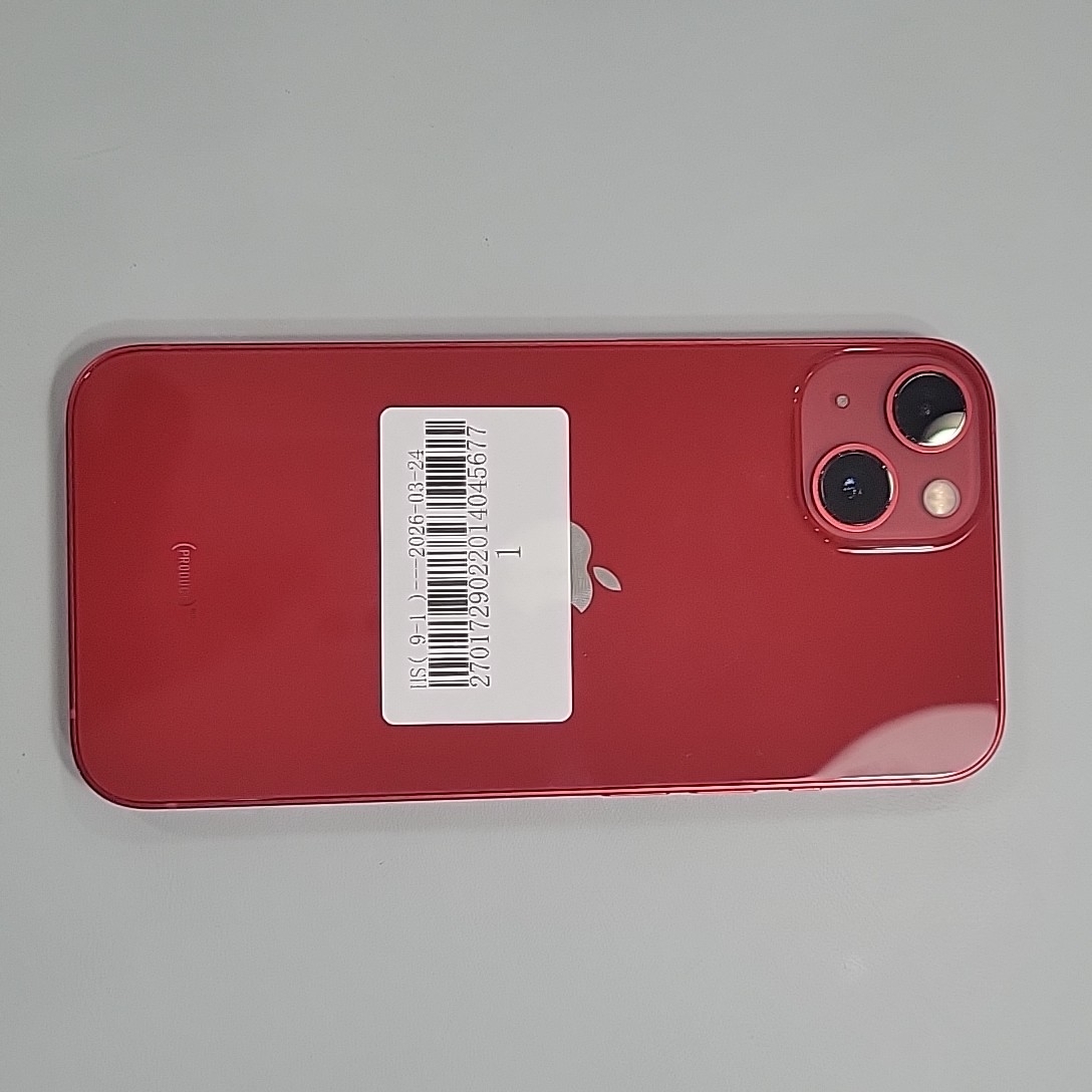 苹果【iPhone 13】5G全网通 红色 128G 国行 8成新 
